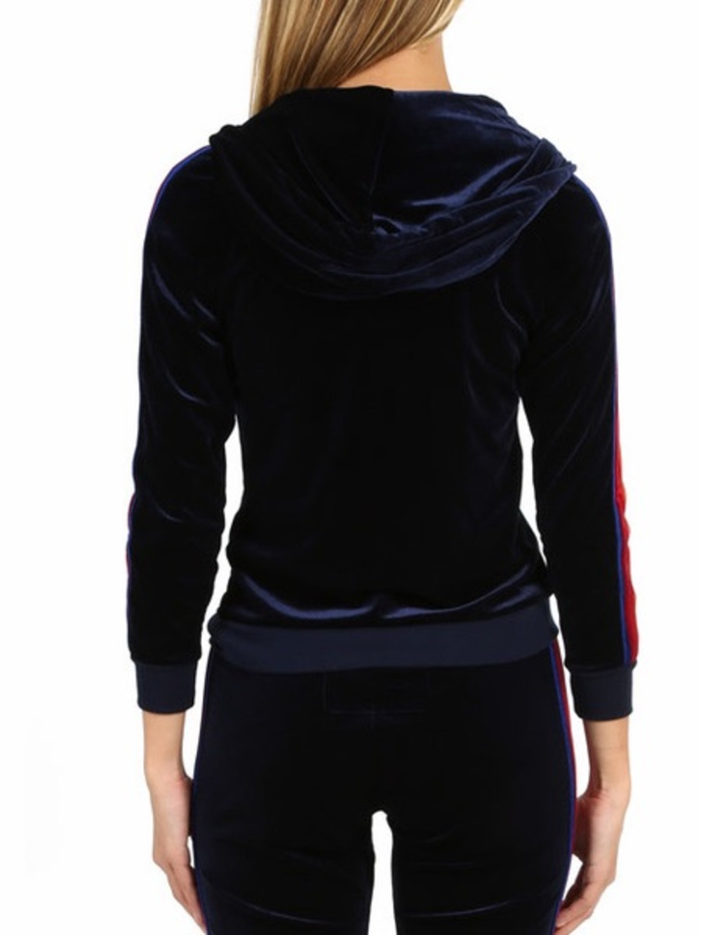 Aviator Nation Classic Velvet Relaxed Zip Hoodie Navy Blue Small EUC - Picture 5 of 14
